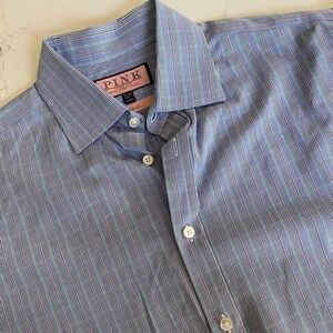 Thomas Pink Classic Fit Men's‎ Dress Shirt 16 -36 1/2  Made in Morocco